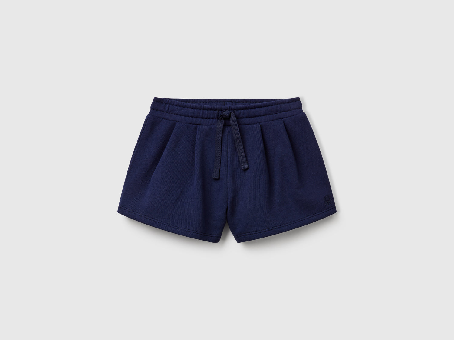 Shorts in felpa di cotone da bimba blu scuro | Benetton Outlet