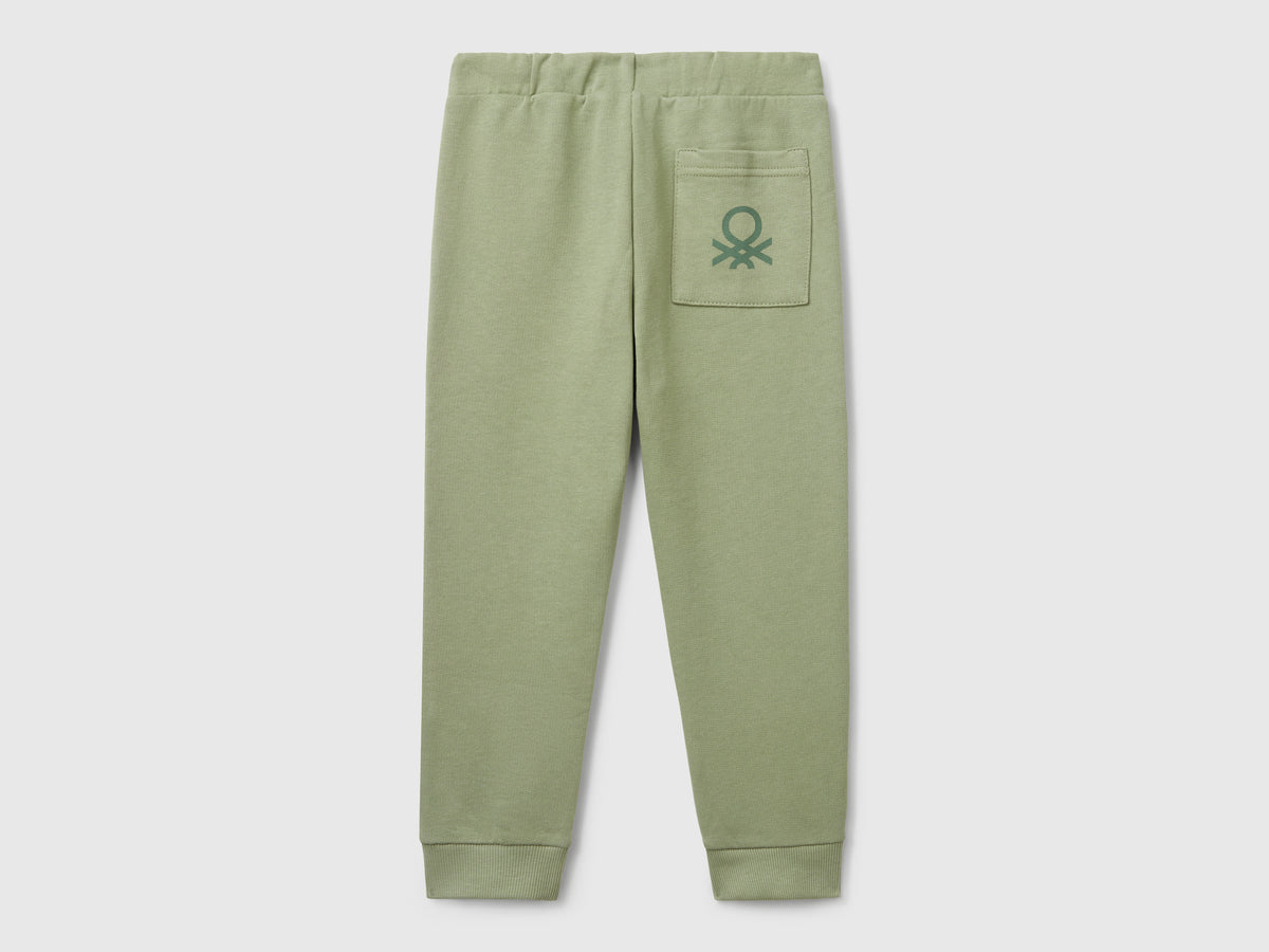 Pantaloni in cotone con logo