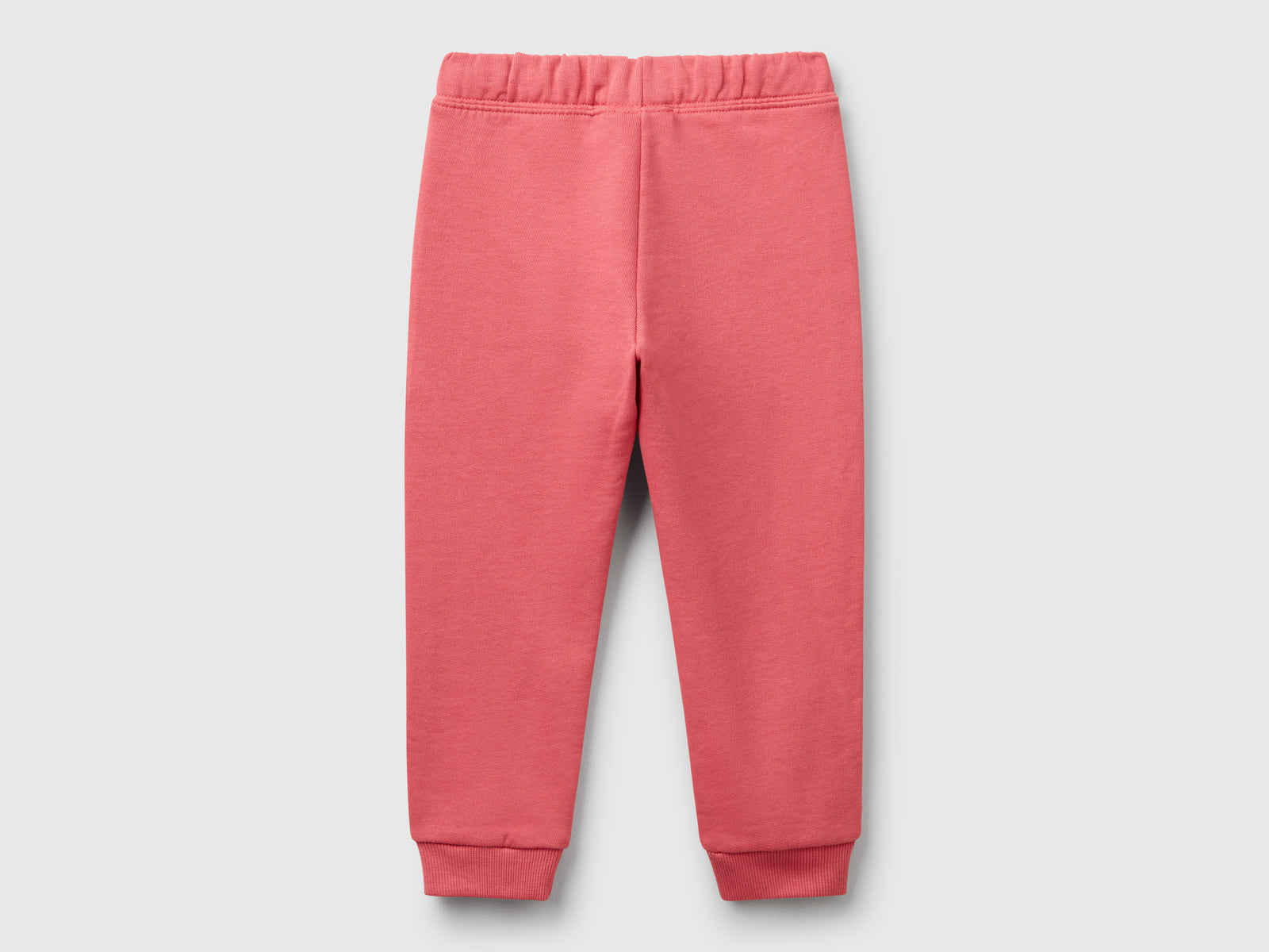 Pantaloni in felpa di cotone da bimba ciclamino 2 | Benetton Outlet