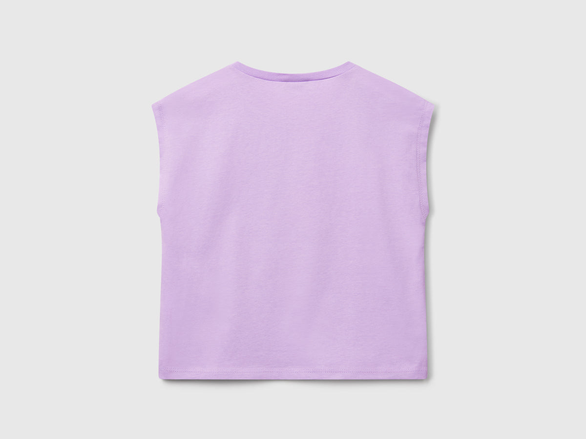 T-shirt con stampa fluo