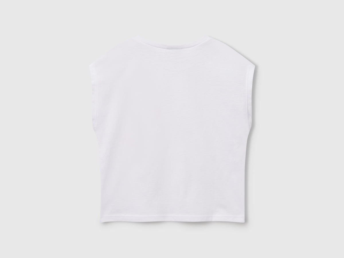 T-shirt con stampa fluo