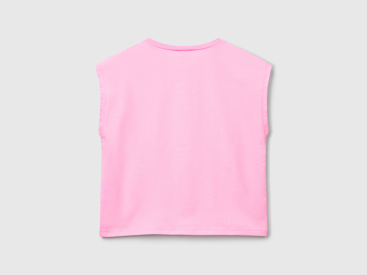 T-shirt con stampa fluo