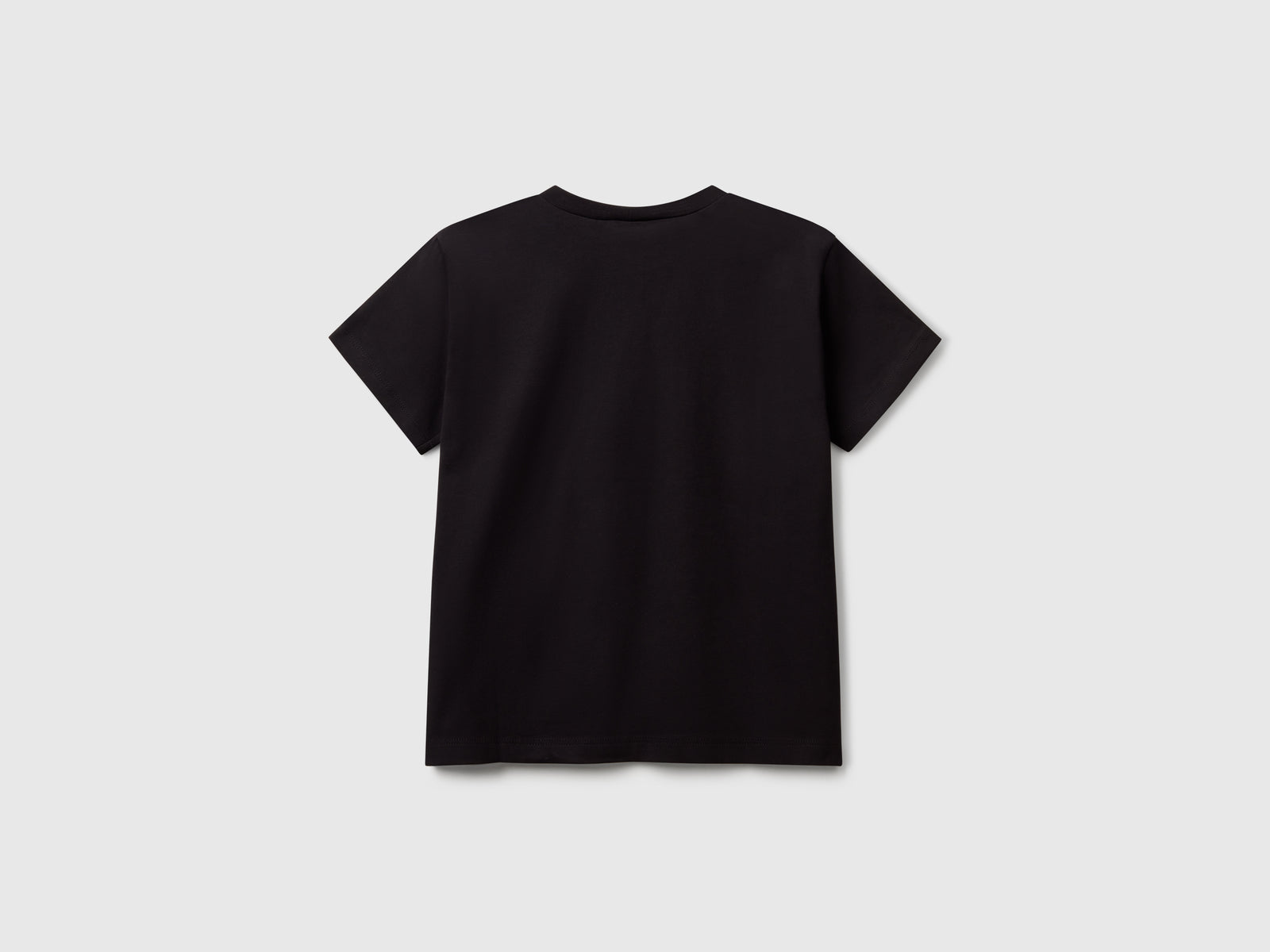 T-shirt con stampa fluo da bambino nero 2 | Benetton Outlet