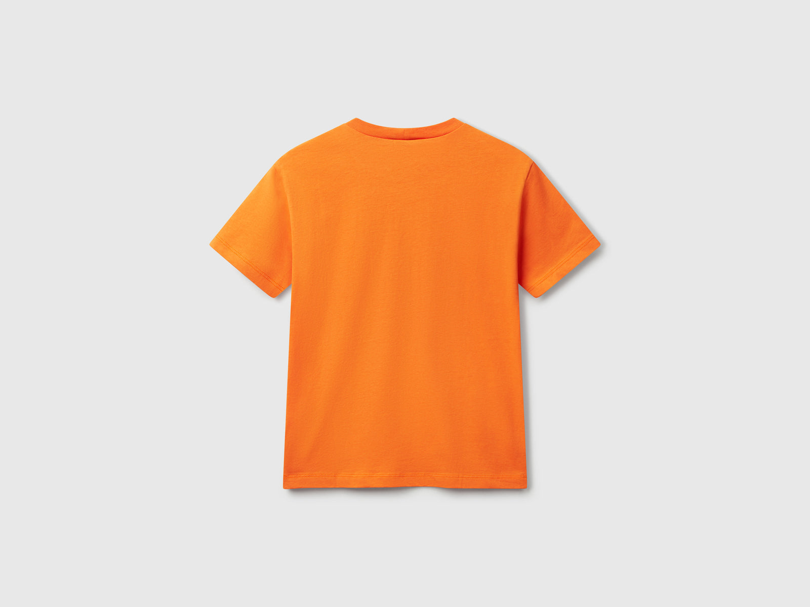 T-shirt con stampa fluo da bambino arancione 2 | Benetton Outlet