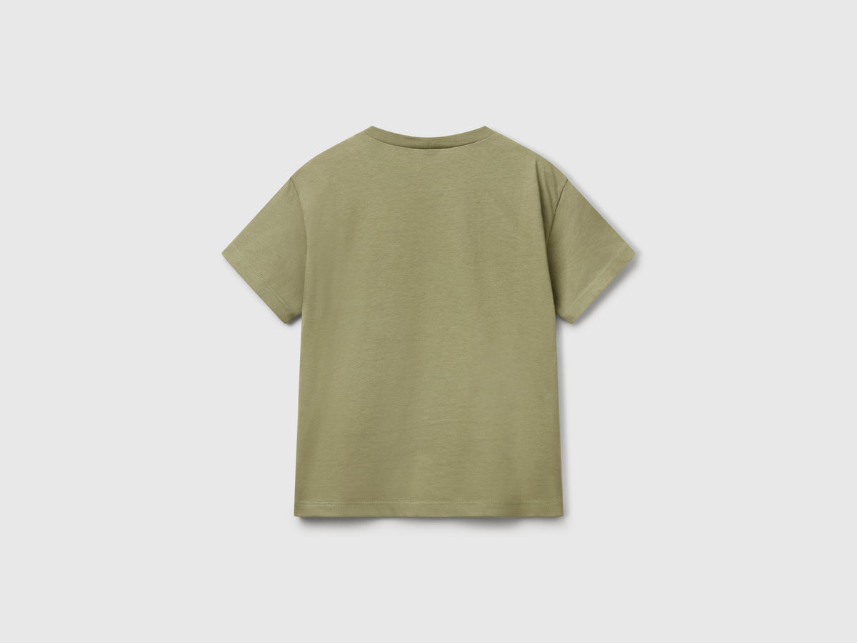 T-shirt con stampa fluo