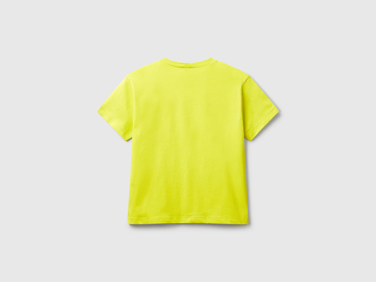 T-shirt con stampa fluo