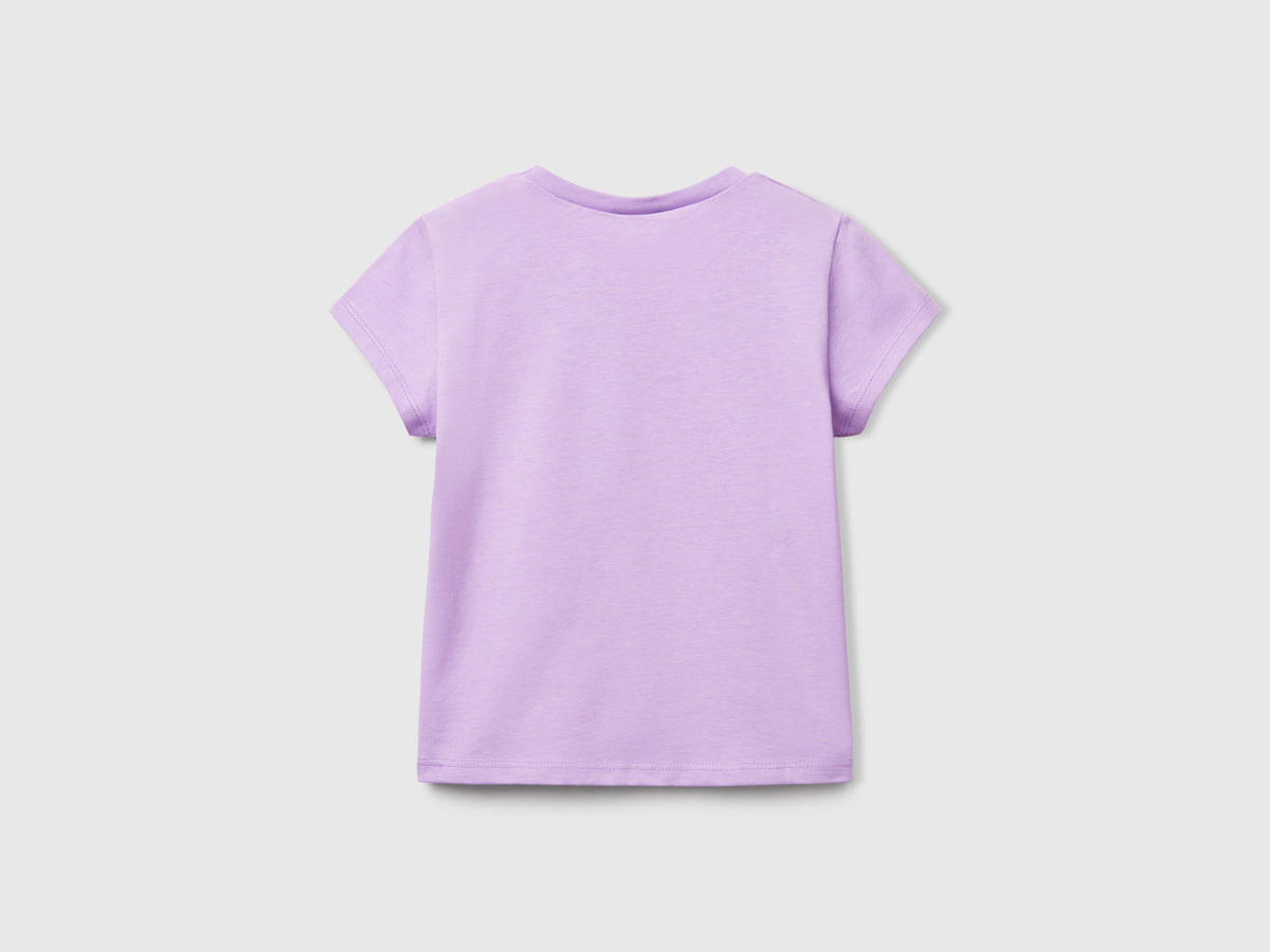 T-shirt con stampa fluo