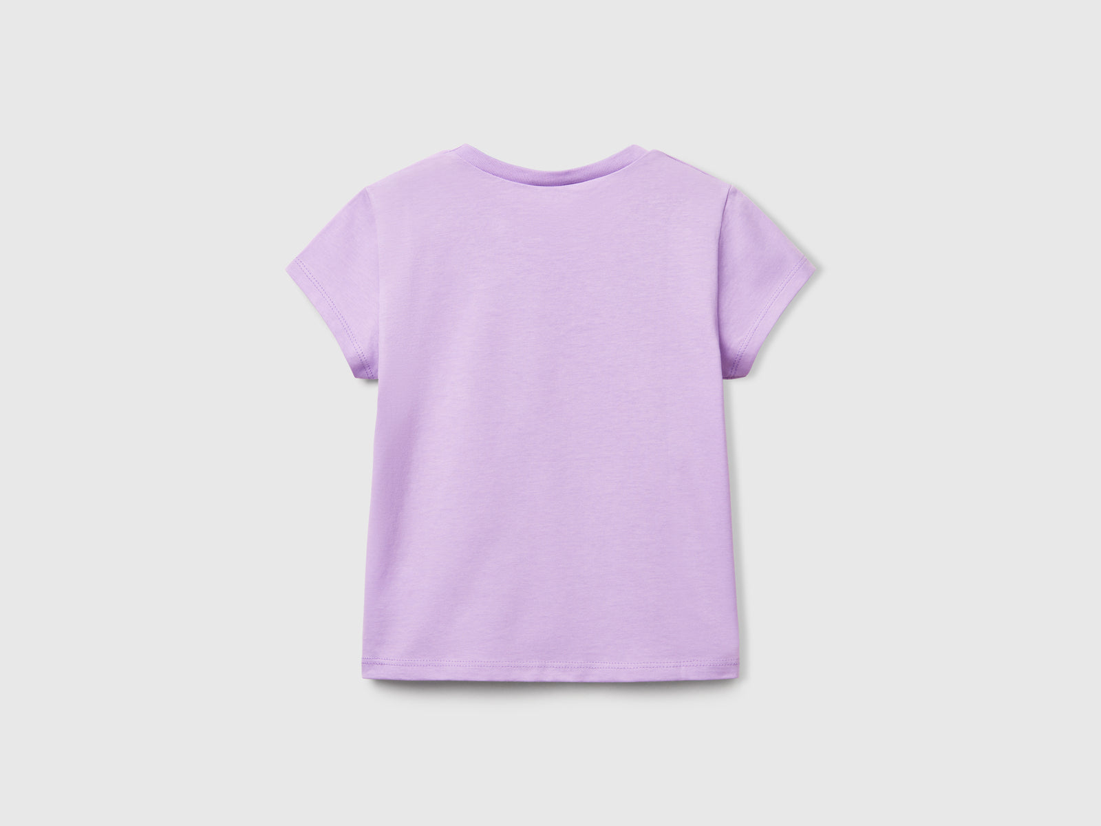 T-shirt con stampa fluo da bimba lilla 2 | Benetton Outlet