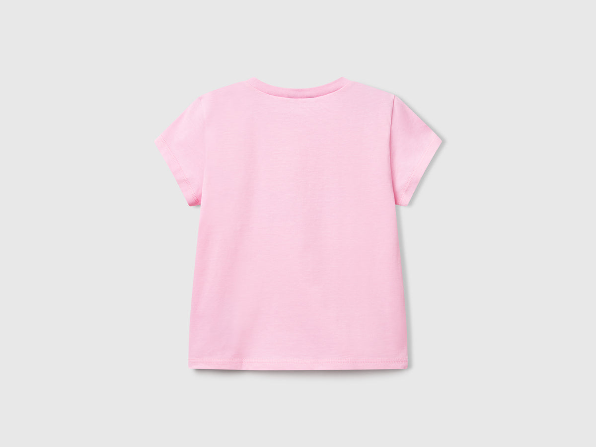 T-shirt con stampa fluo