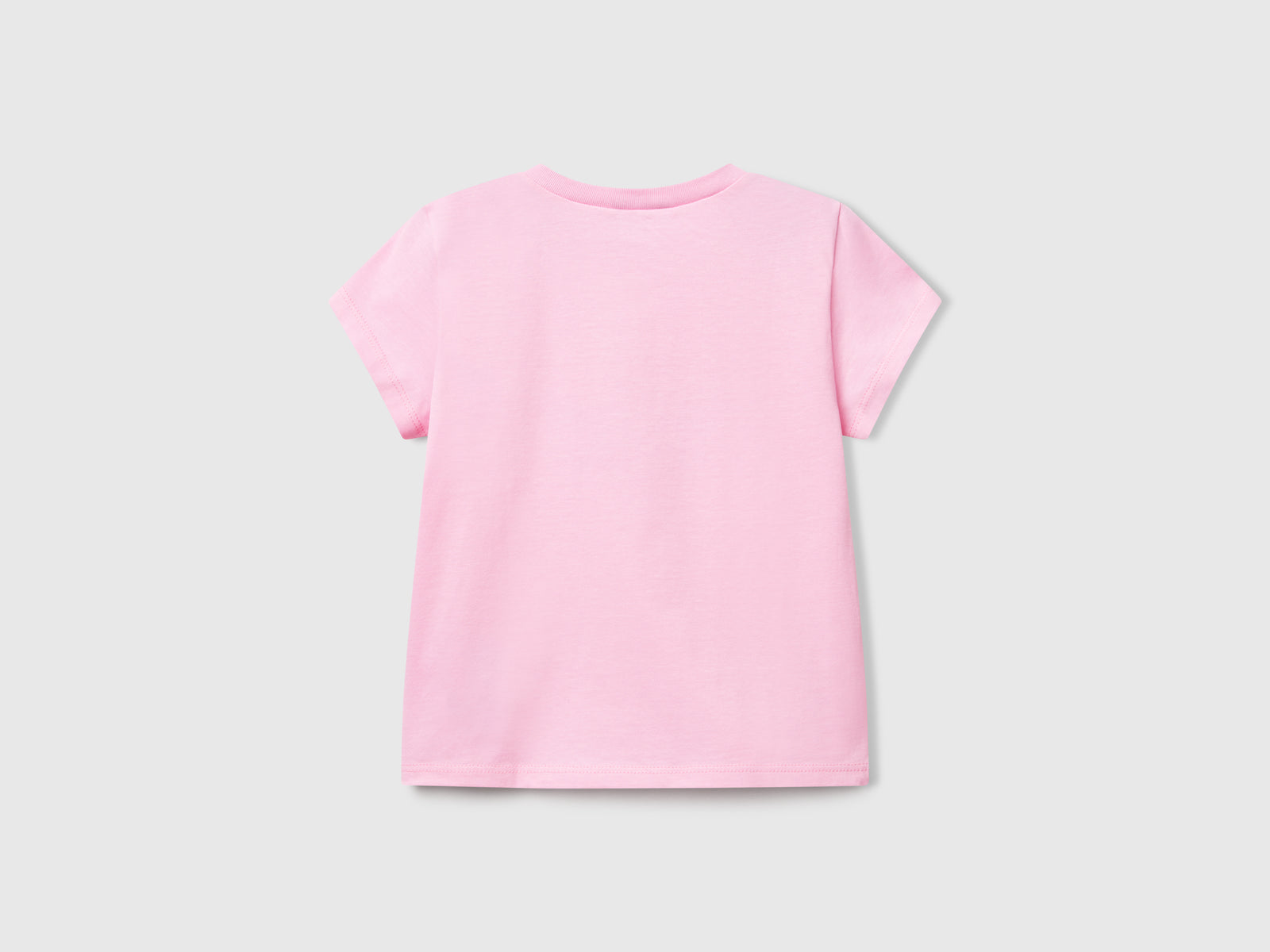 T-shirt con stampa fluo da bimba rosa 2 | Benetton Outlet
