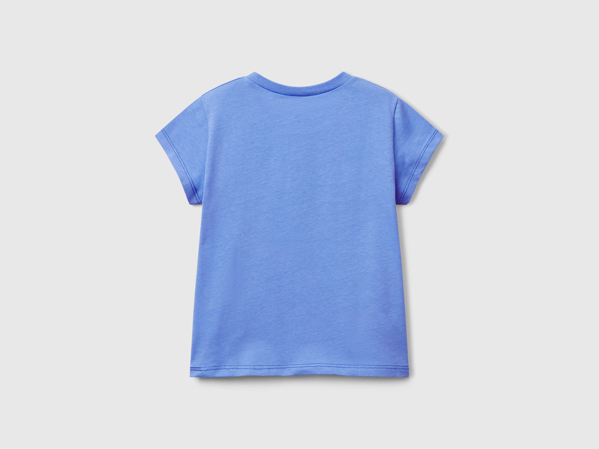T-shirt con stampa fluo