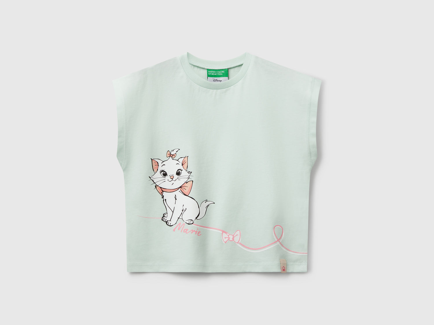 T-shirt  ©Disney Gli Aristogatti da bimba verde acqua | Benetton Outlet