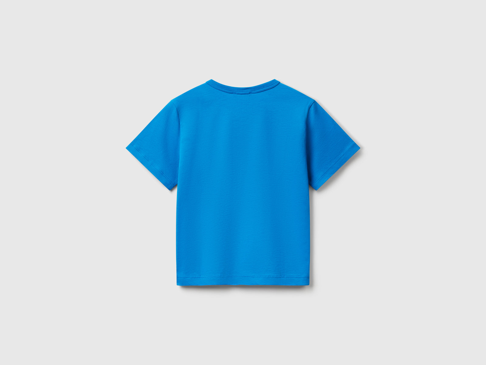 T-shirt con stampa fluo da bimbo blu 2 | Benetton Outlet