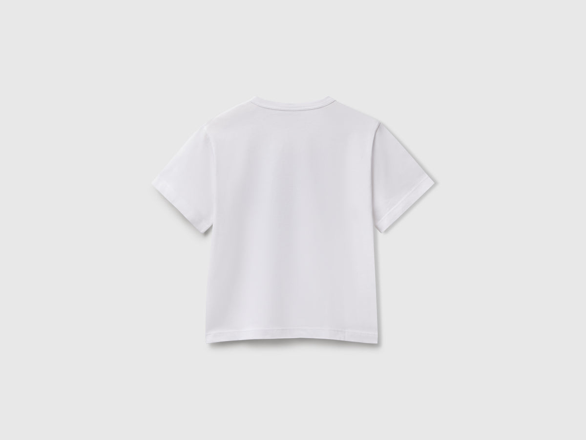 T-shirt con stampa fluo