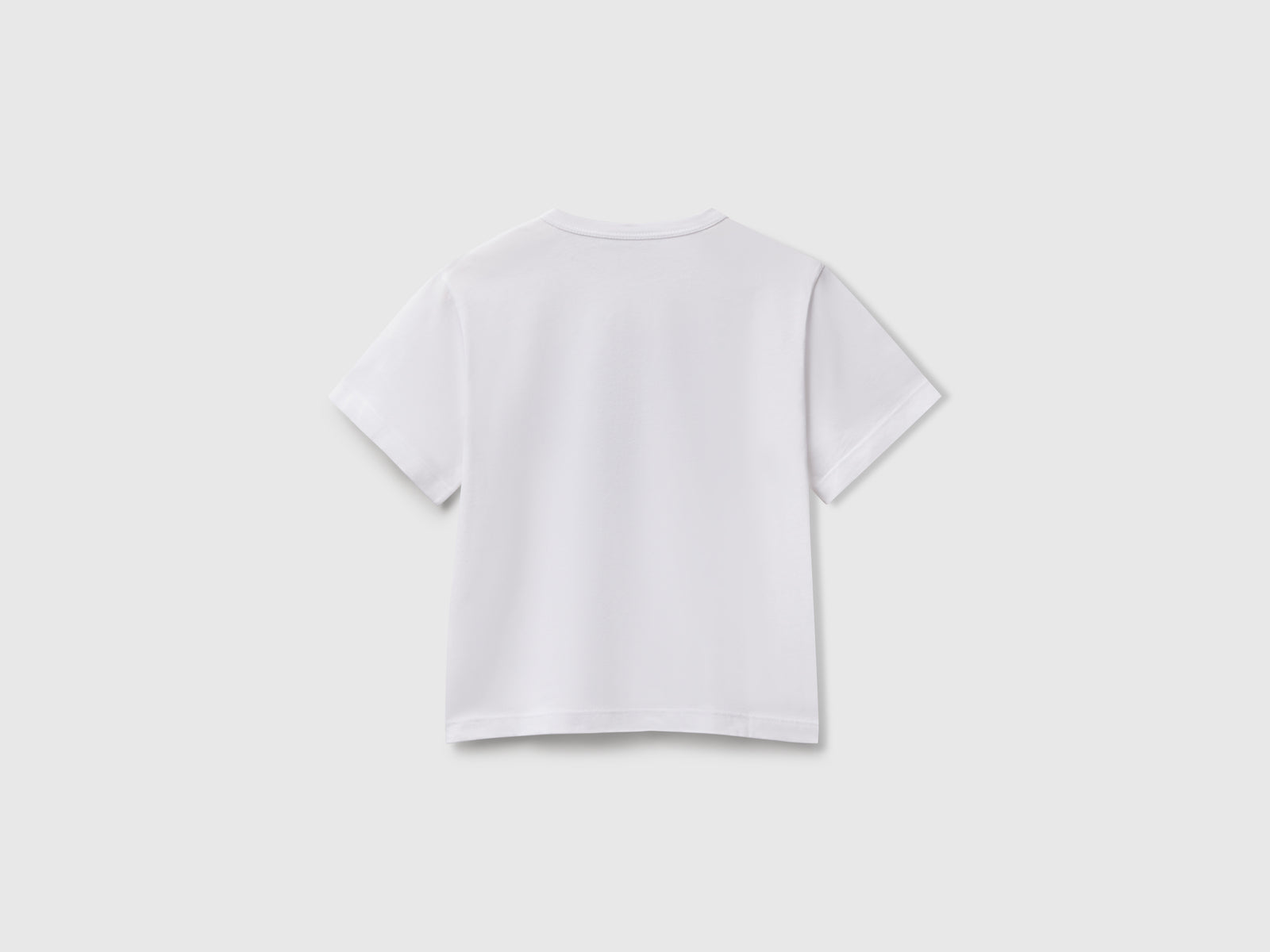 T-shirt con stampa fluo da bimbo bianco 2 | Benetton Outlet