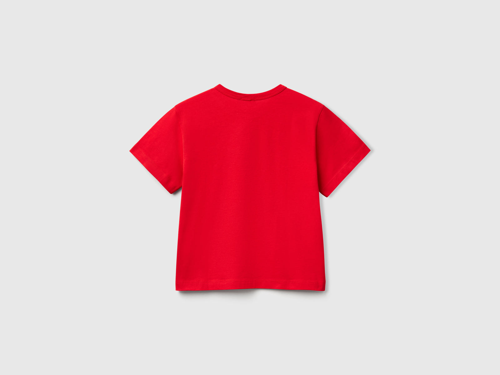 T-shirt con stampa fluo da bimbo rosso 2 | Benetton Outlet