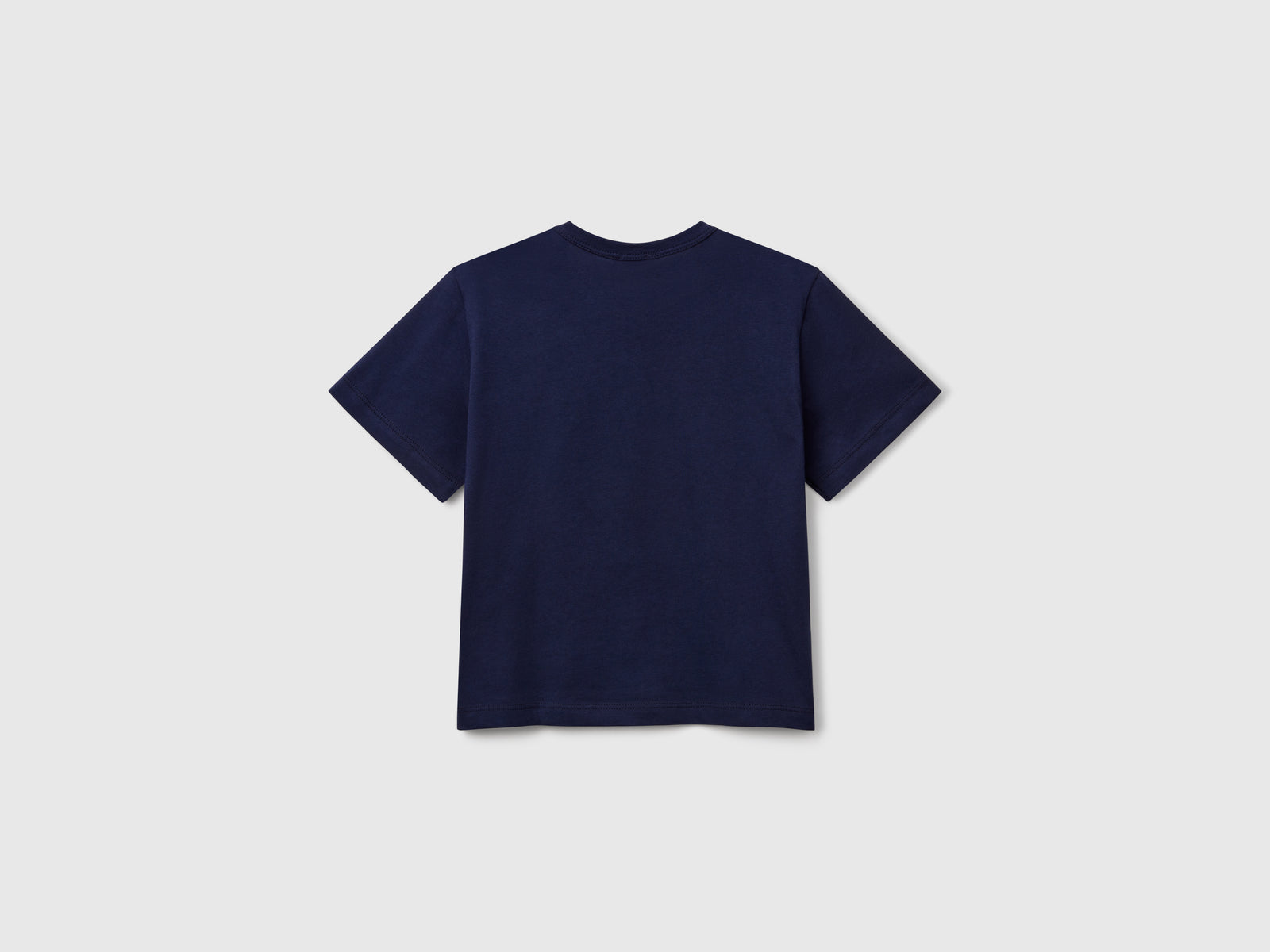 T-shirt con stampa fluo da bimbo blu scuro 2 | Benetton Outlet