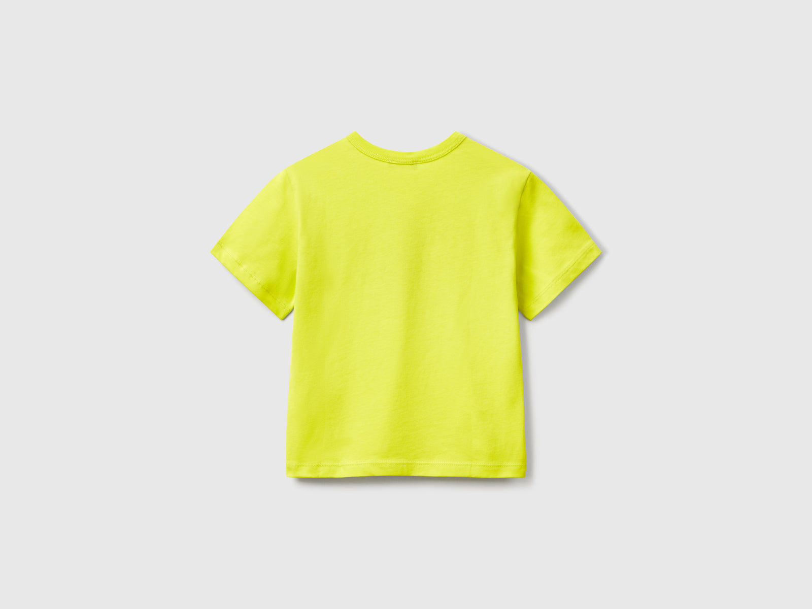 T-shirt con stampa fluo da bimbo giallo fluo 2 | Benetton Outlet