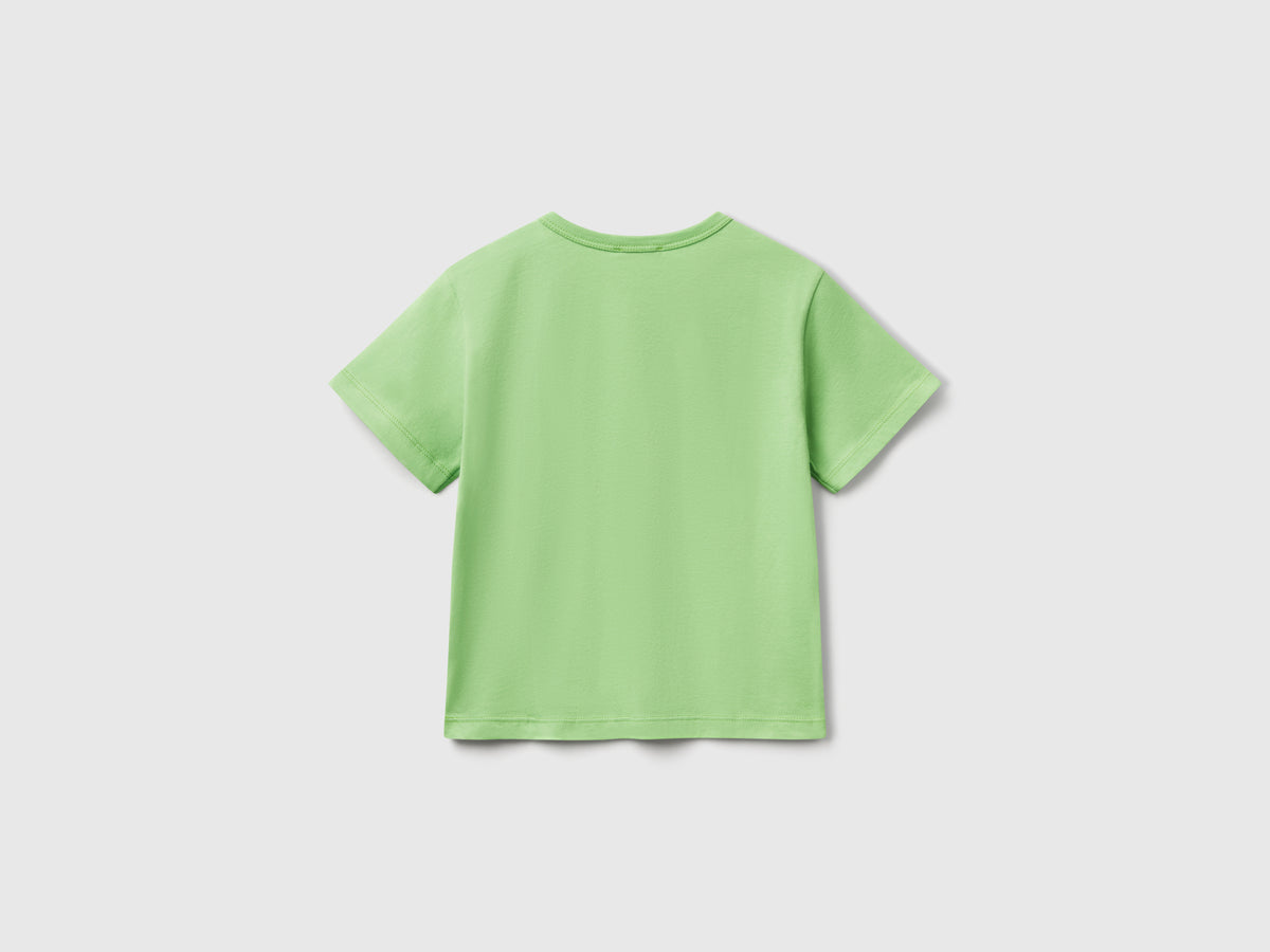 T-shirt con stampa fluo