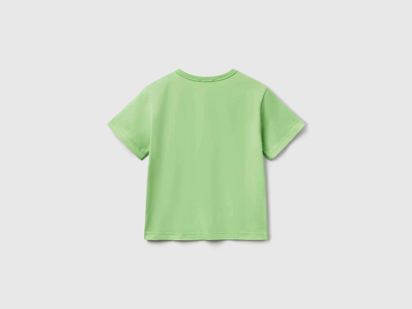 T-shirt con stampa fluo da bimbo verde 2 | Benetton Outlet