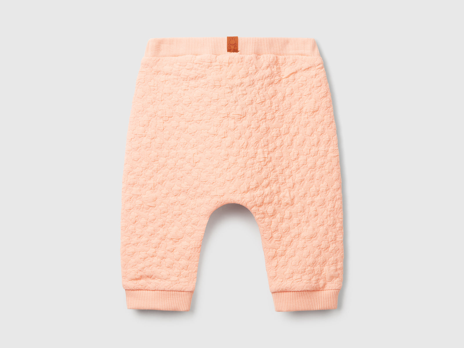 Pantaloni jacquard da neonato pesca 2 | Benetton Outlet