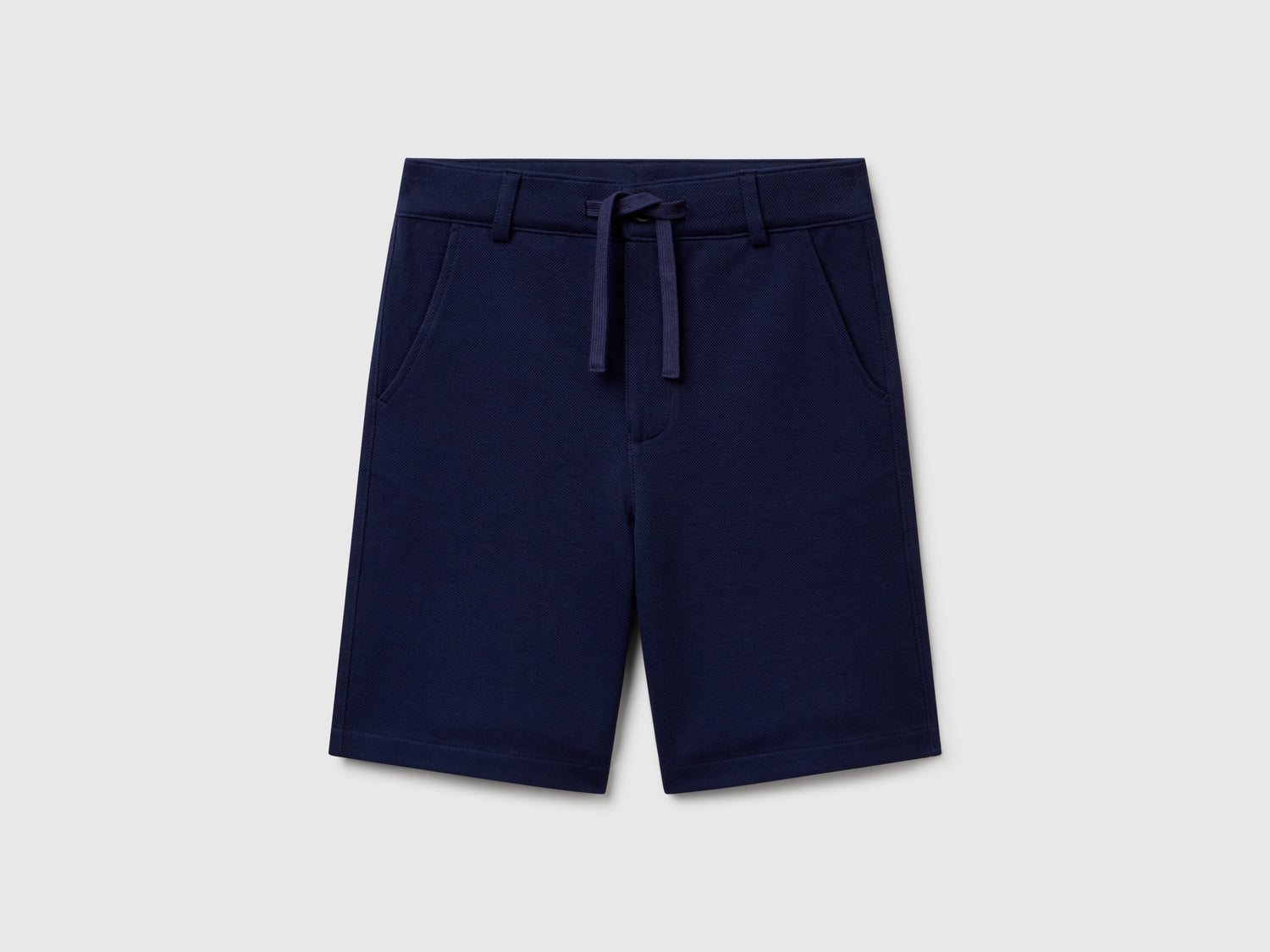 Pantaloni corti in cotone da bambino blu scuro | Benetton Outlet