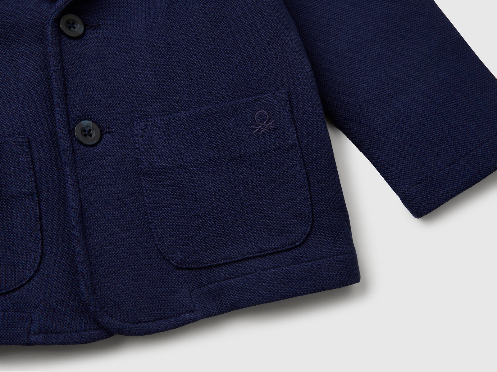 Blazer con tasche relaxed fit da bimbo blu scuro 3 | Benetton Outlet
