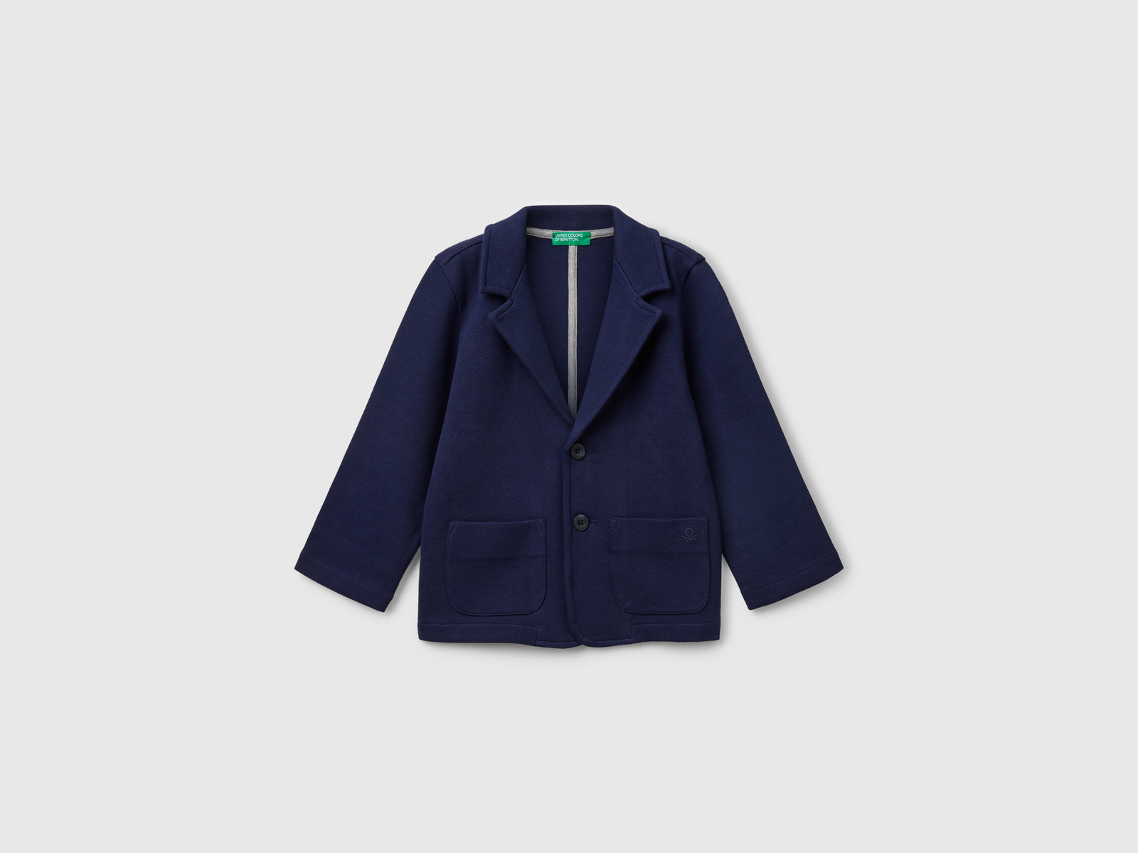 Blazer con tasche relaxed fit da bimbo blu scuro | Benetton Outlet