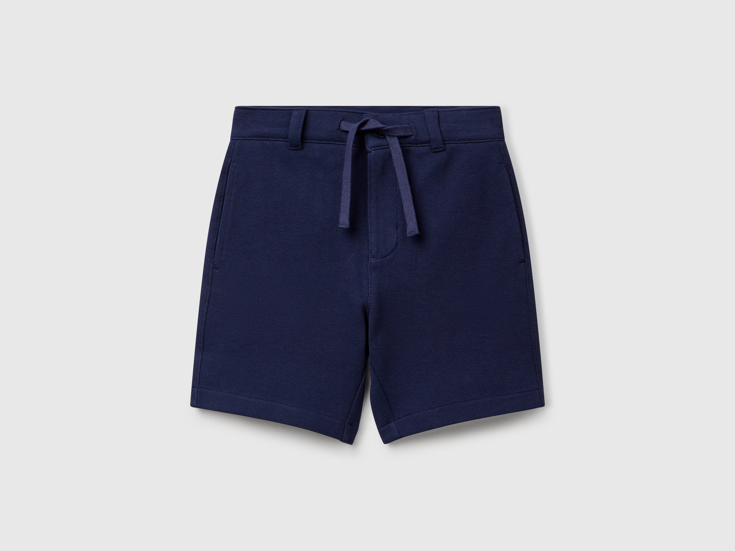 Pantaloni corti con coulisse da bimbo blu scuro | Benetton Outlet