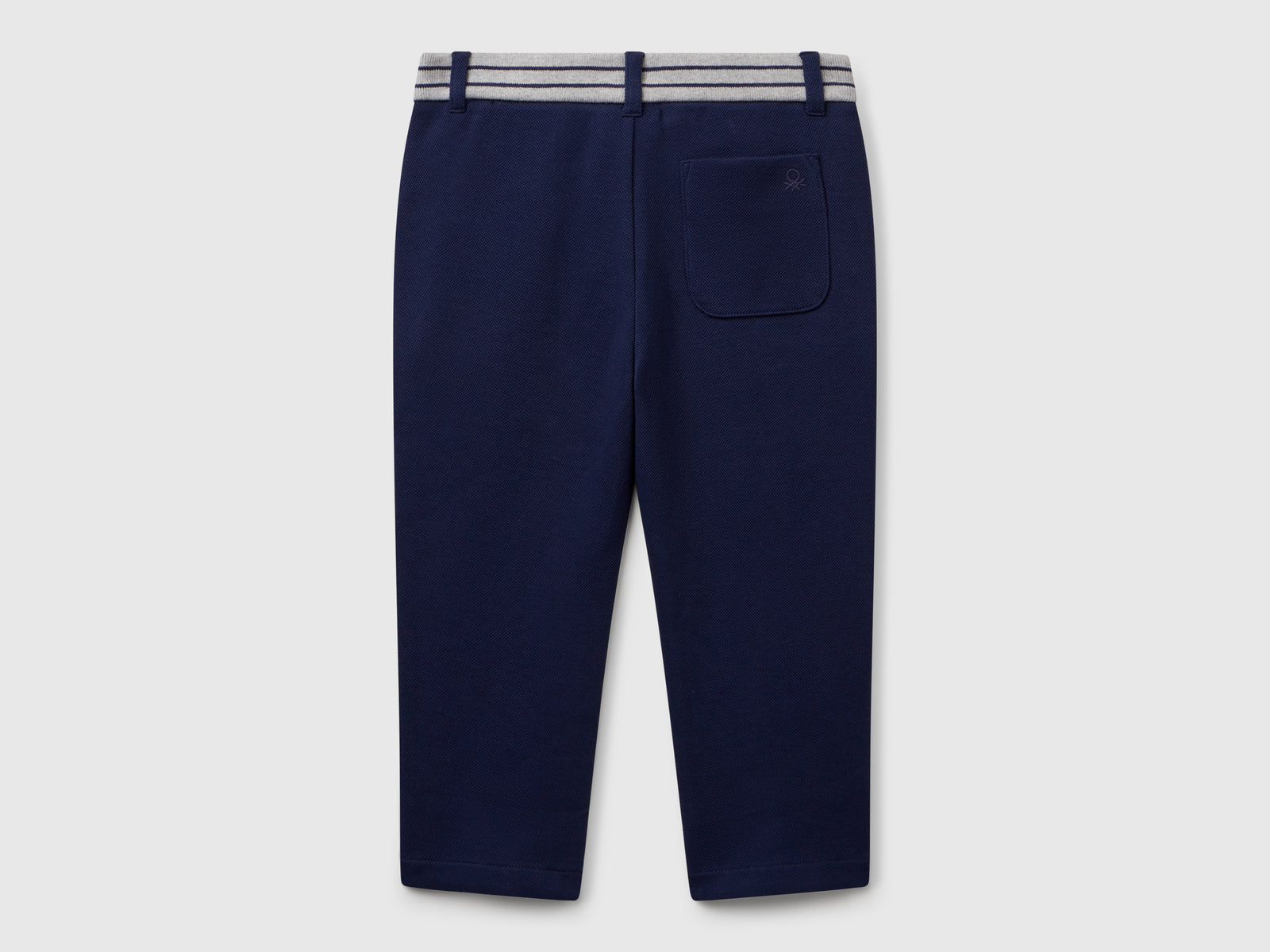 Pantaloni lunghi in cotone da bimbo blu scuro 2 | Benetton Outlet