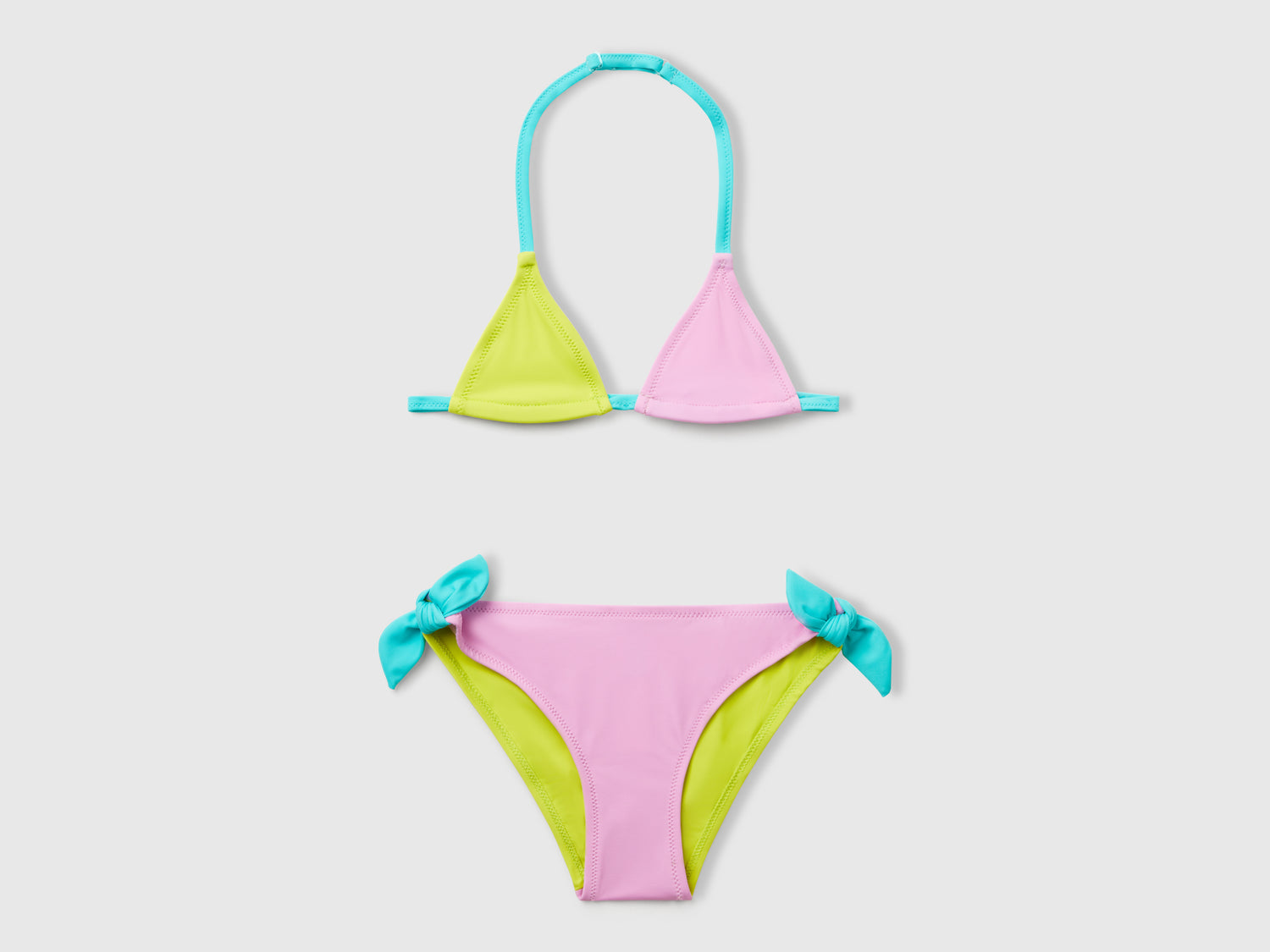 Bikini mare color block da bambina multi-color | Benetton Outlet