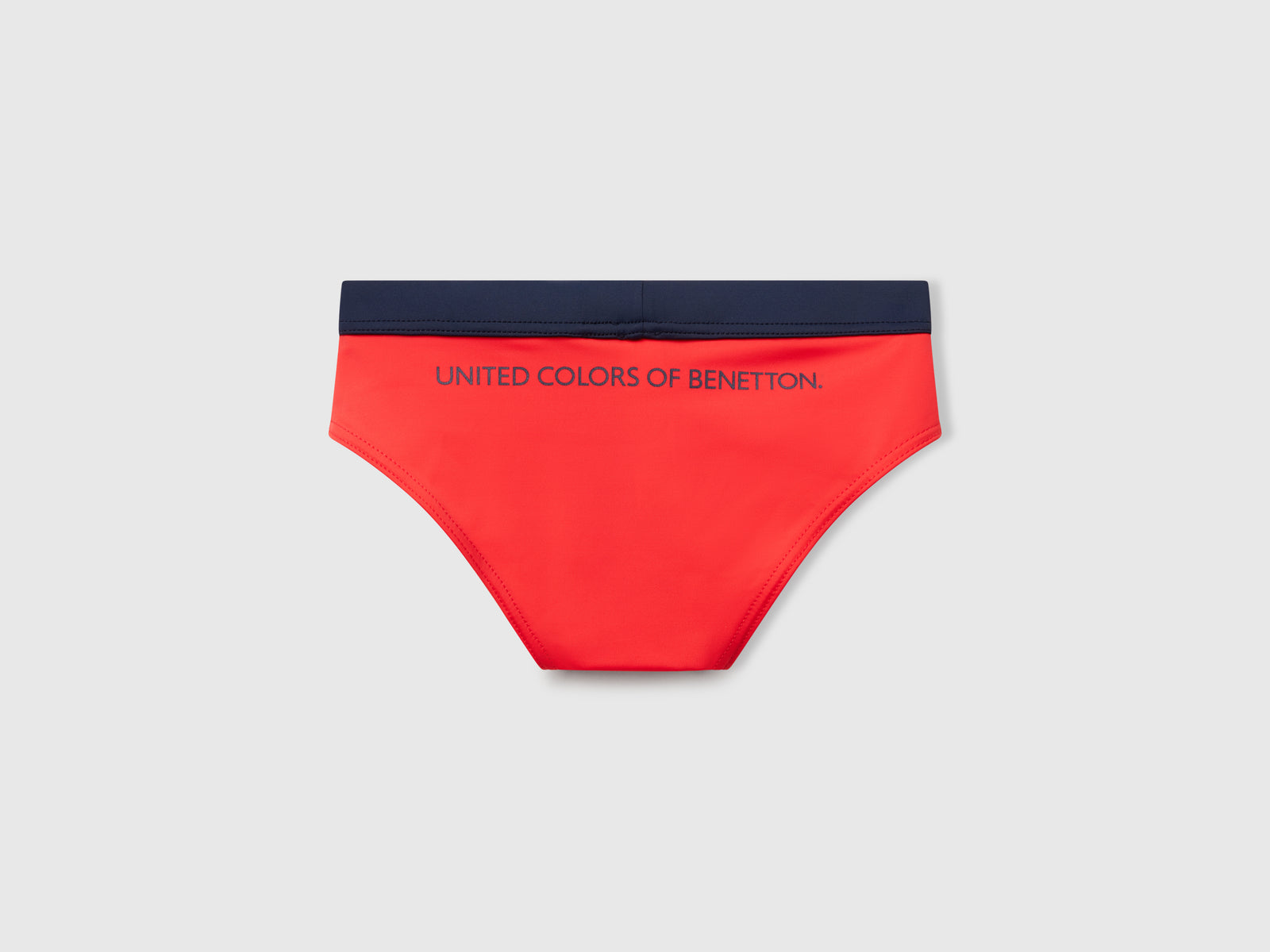 Slip mare con coulisse da bambino rosso corallo 2 | Benetton Outlet