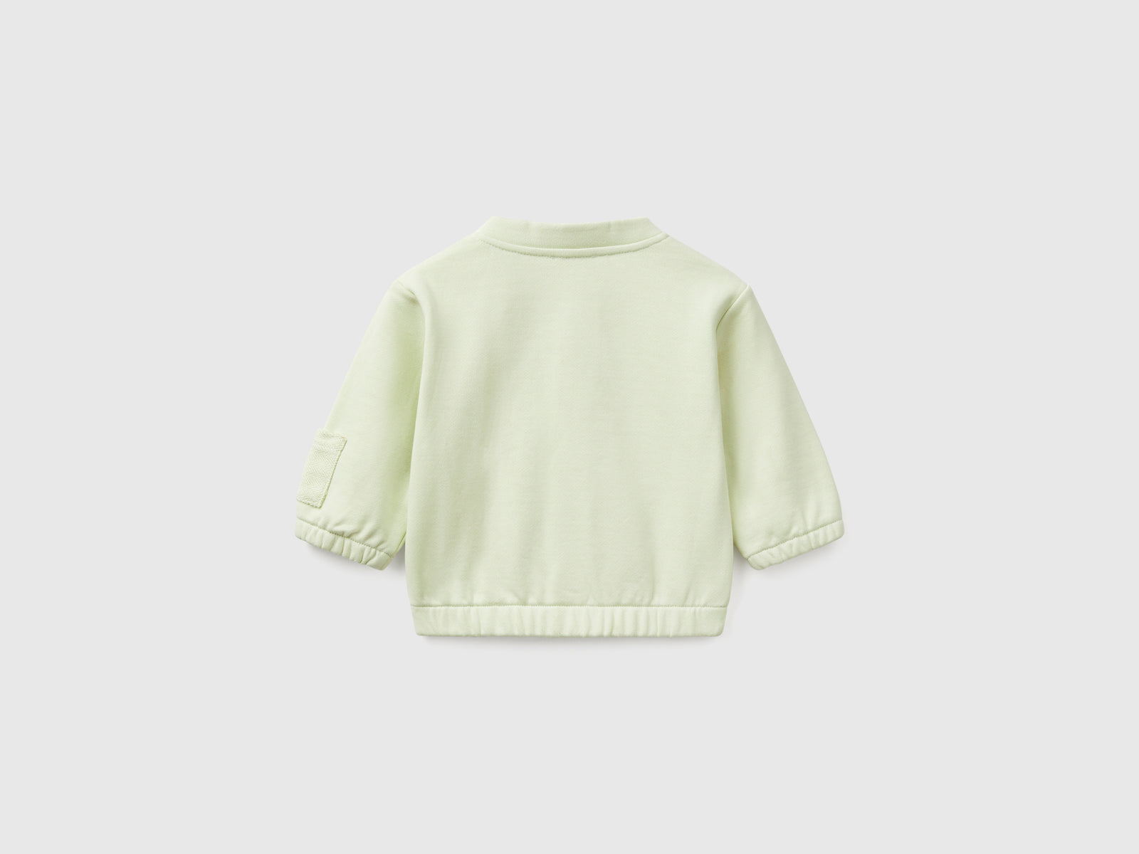 Felpa stile bomber da neonato verde chiaro 2 | Benetton Outlet