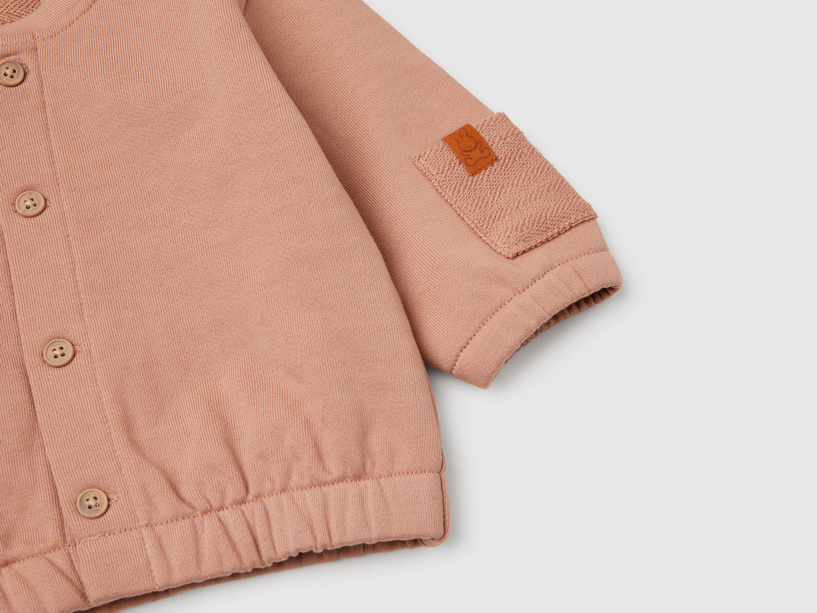 Felpa stile bomber da neonato cammello 3 | Benetton Outlet