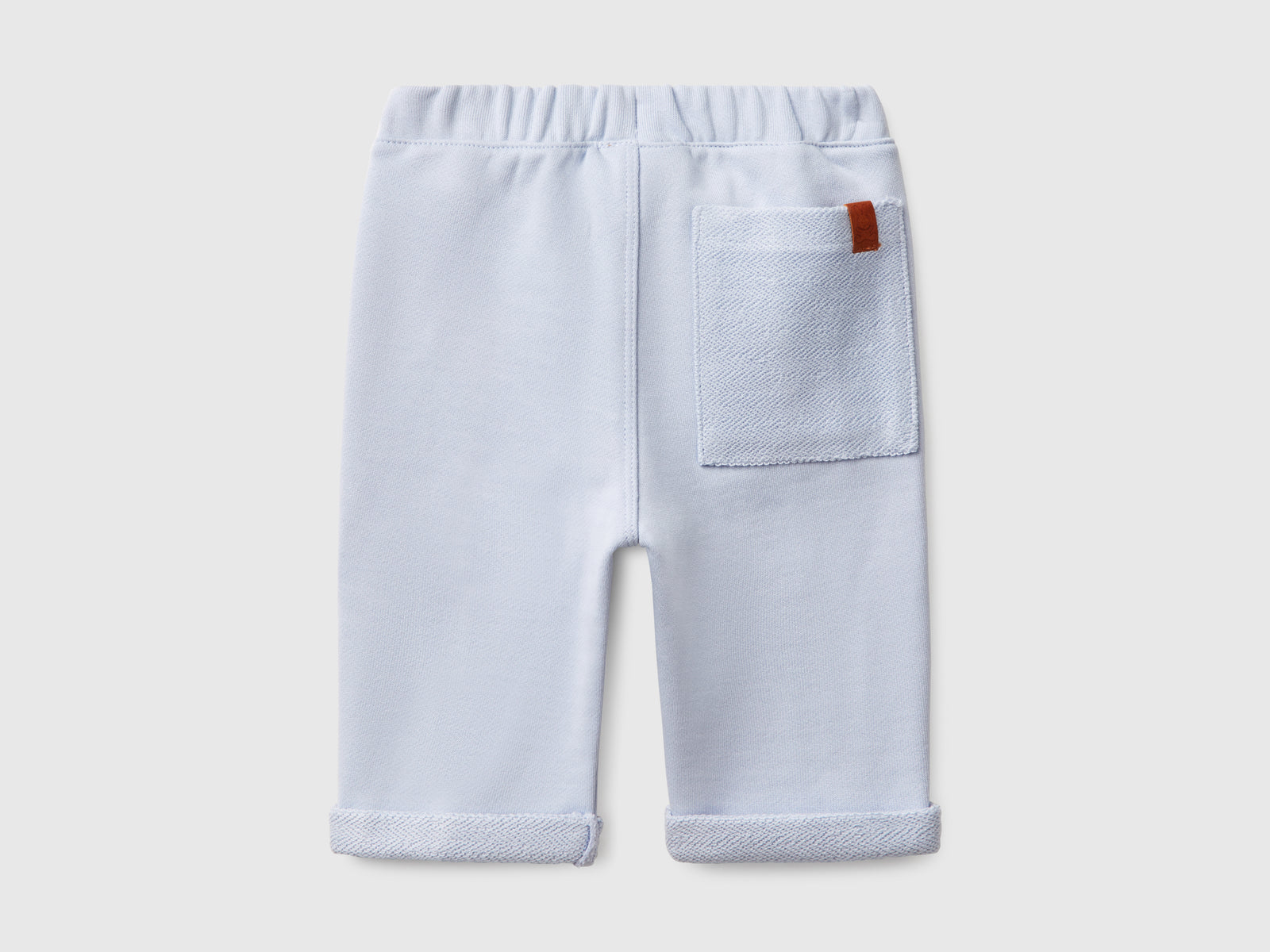 Pantaloni in felpa da neonato celeste 2 | Benetton Outlet