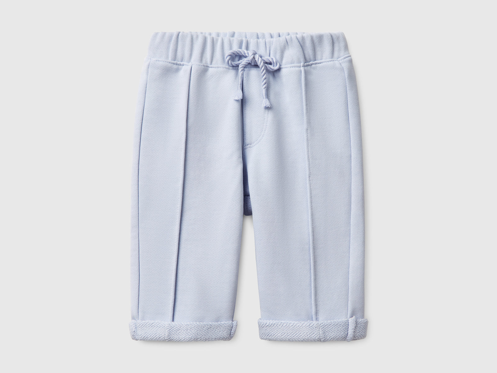 Pantaloni in felpa da neonato celeste | Benetton Outlet