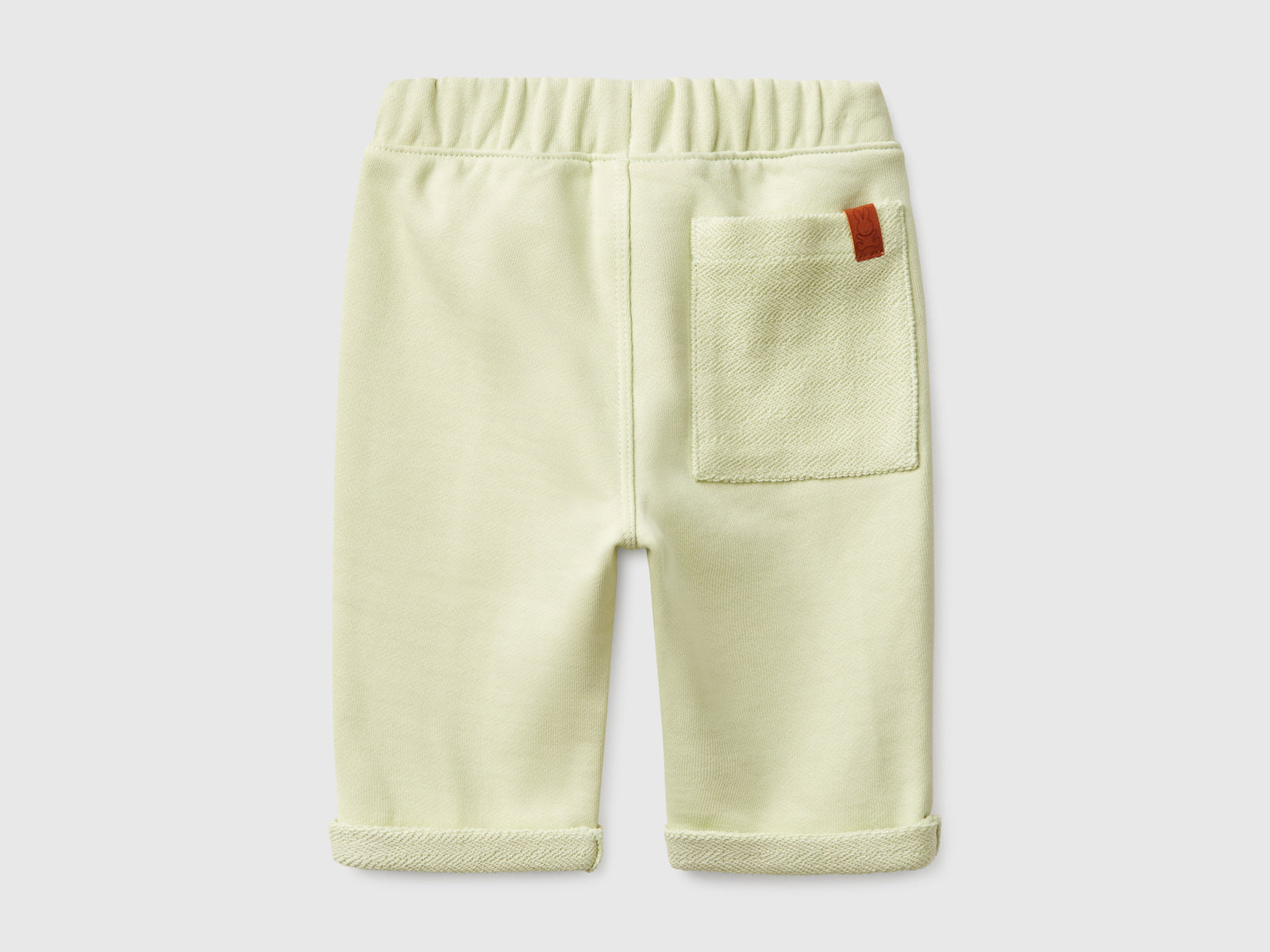 Pantaloni in felpa da neonato verde chiaro 2 | Benetton Outlet