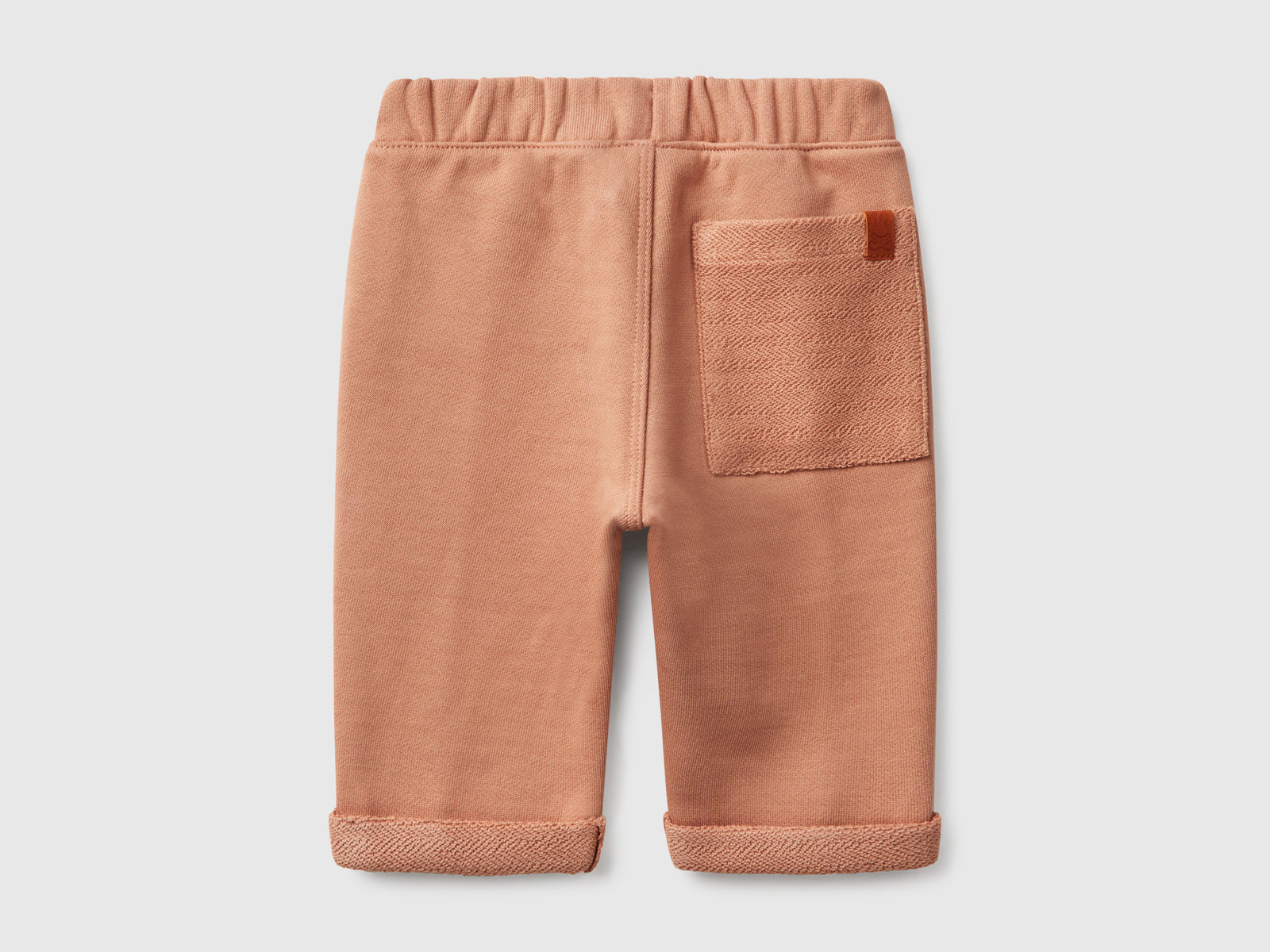 Pantaloni in felpa da neonato cammello 2 | Benetton Outlet