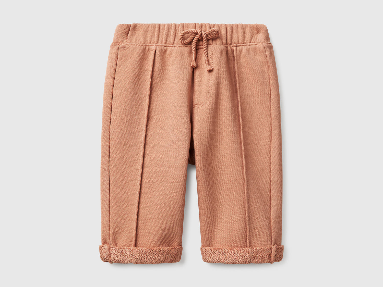 Pantaloni in felpa da neonato cammello | Benetton Outlet