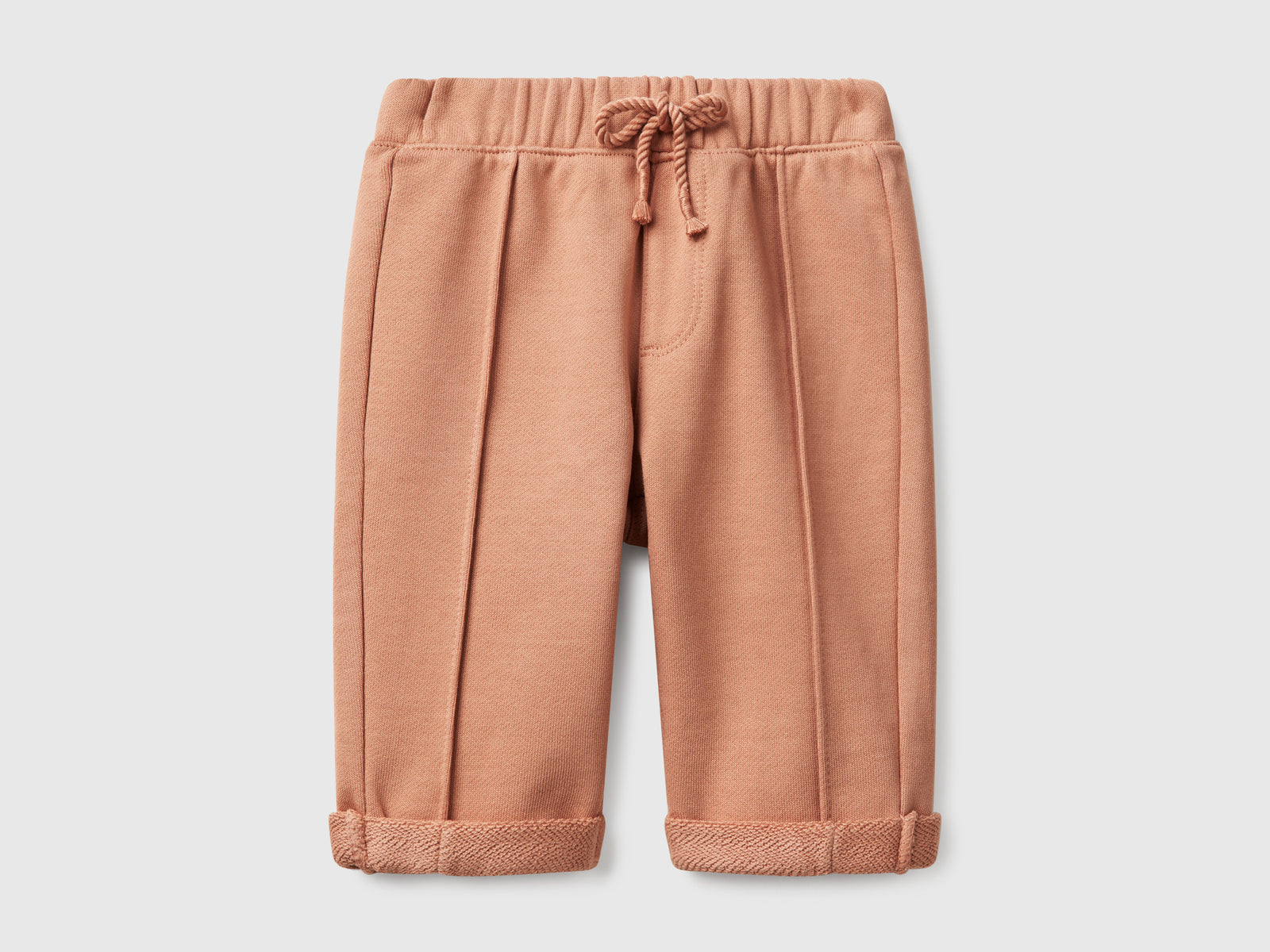 Pantaloni in felpa da neonato cammello | Benetton Outlet