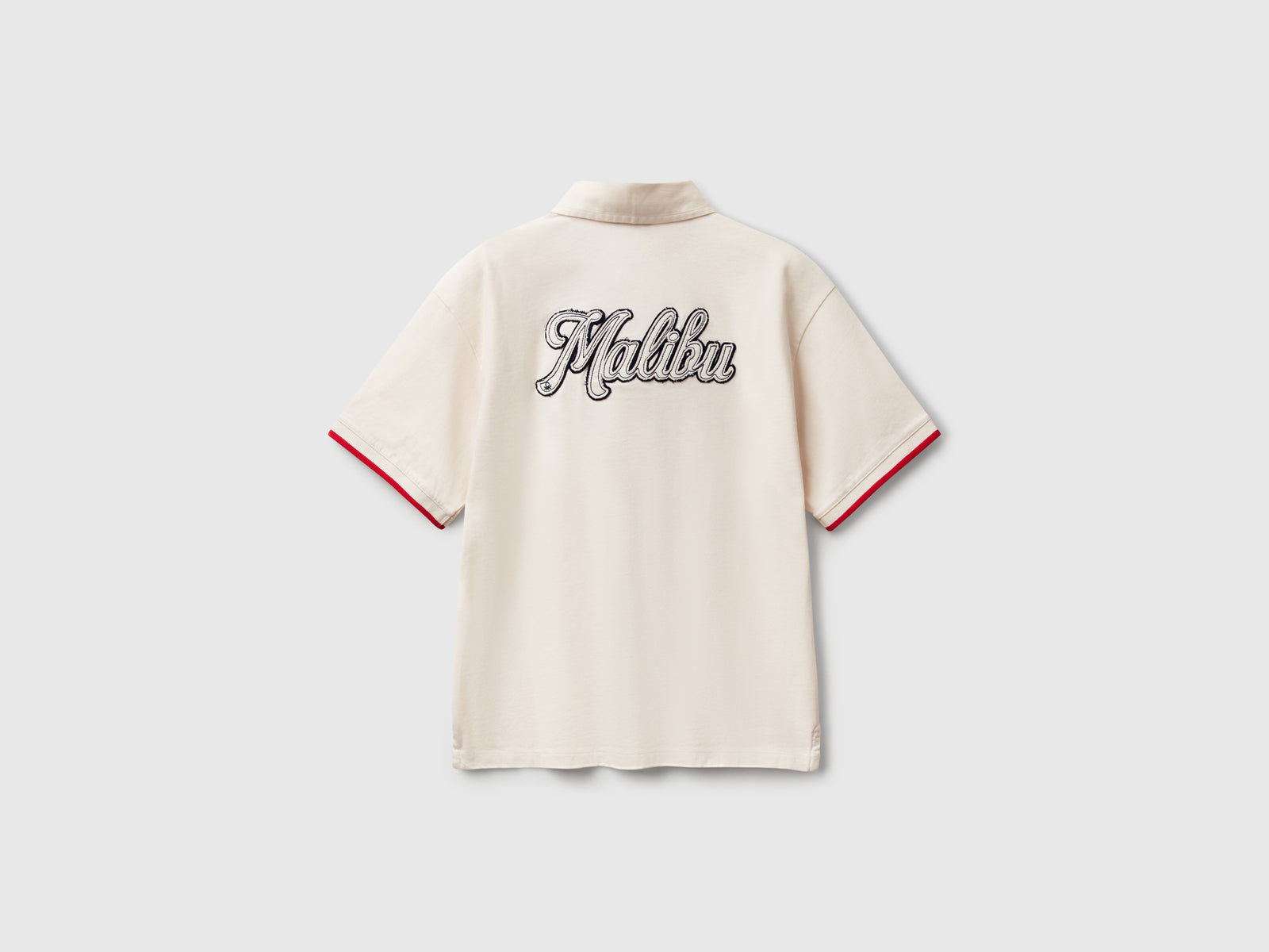 Polo rugby da bambino bianco panna 2 | Benetton Outlet