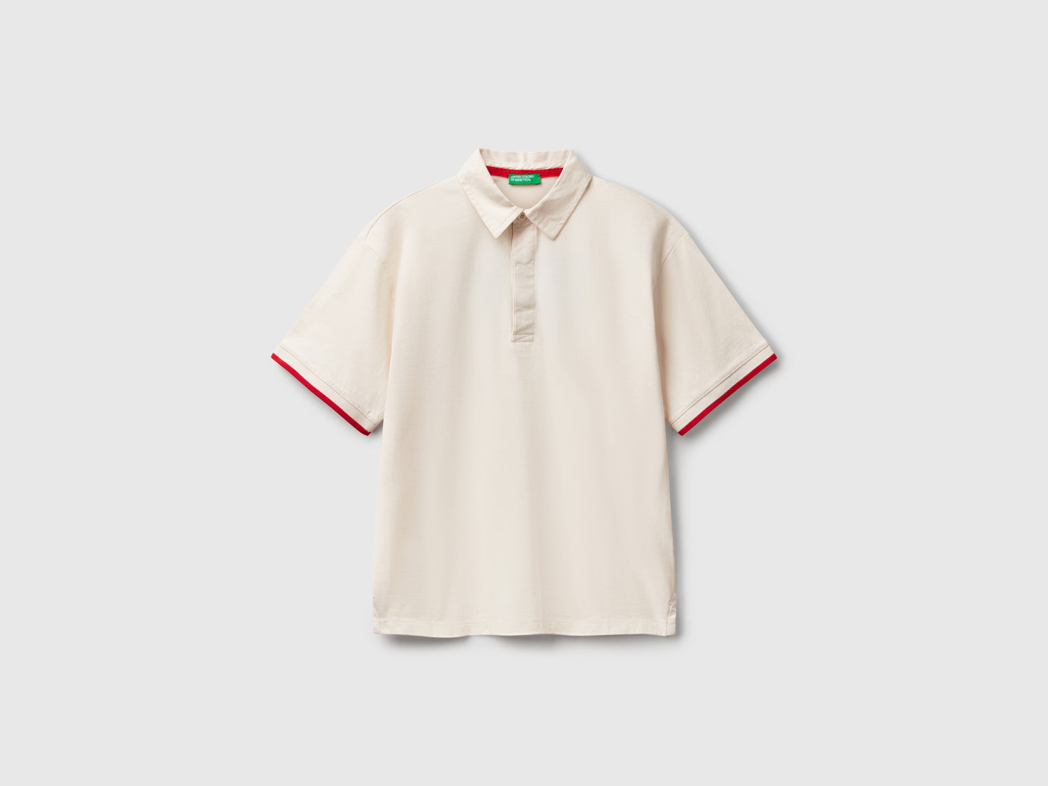 Polo rugby da bambino bianco panna | Benetton Outlet