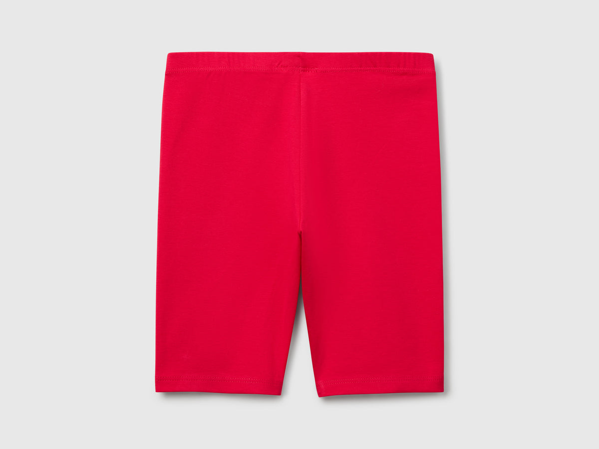 Leggings corti in cotone stretch