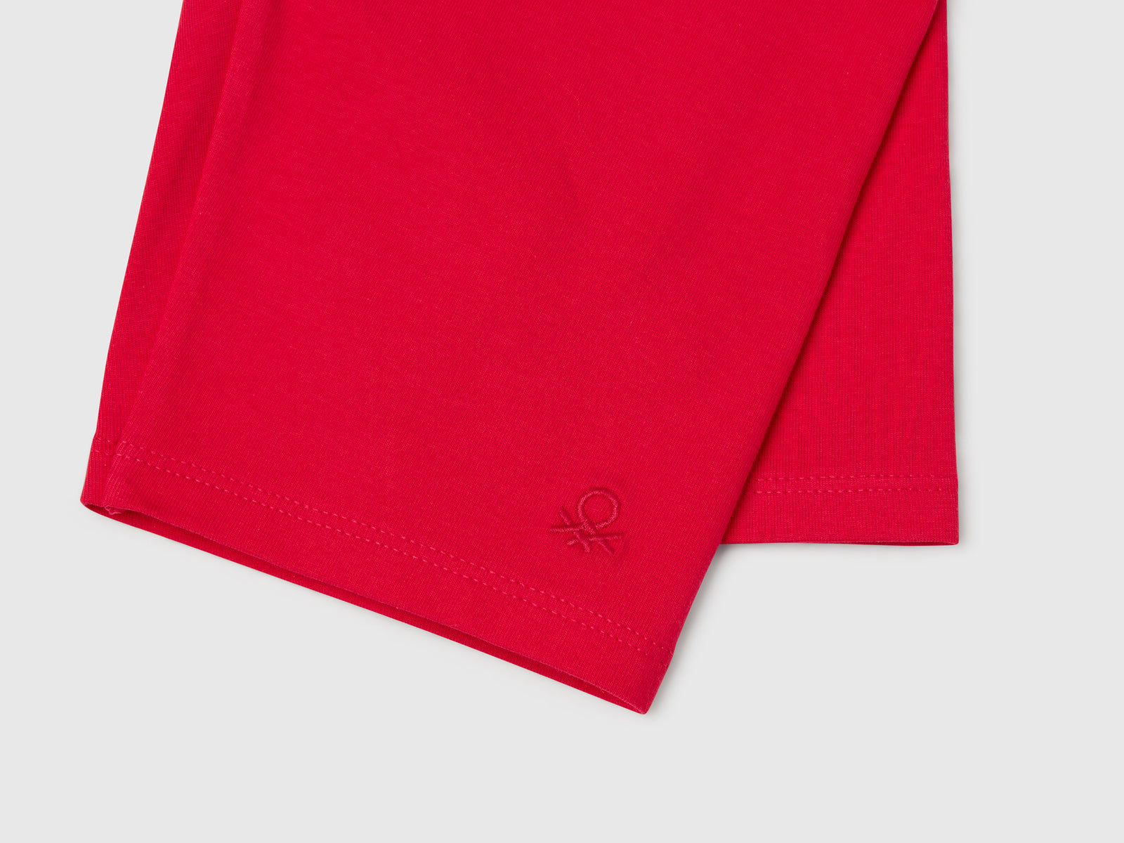 Leggings corti in cotone stretch da bambina fucsia 3 | Benetton Outlet