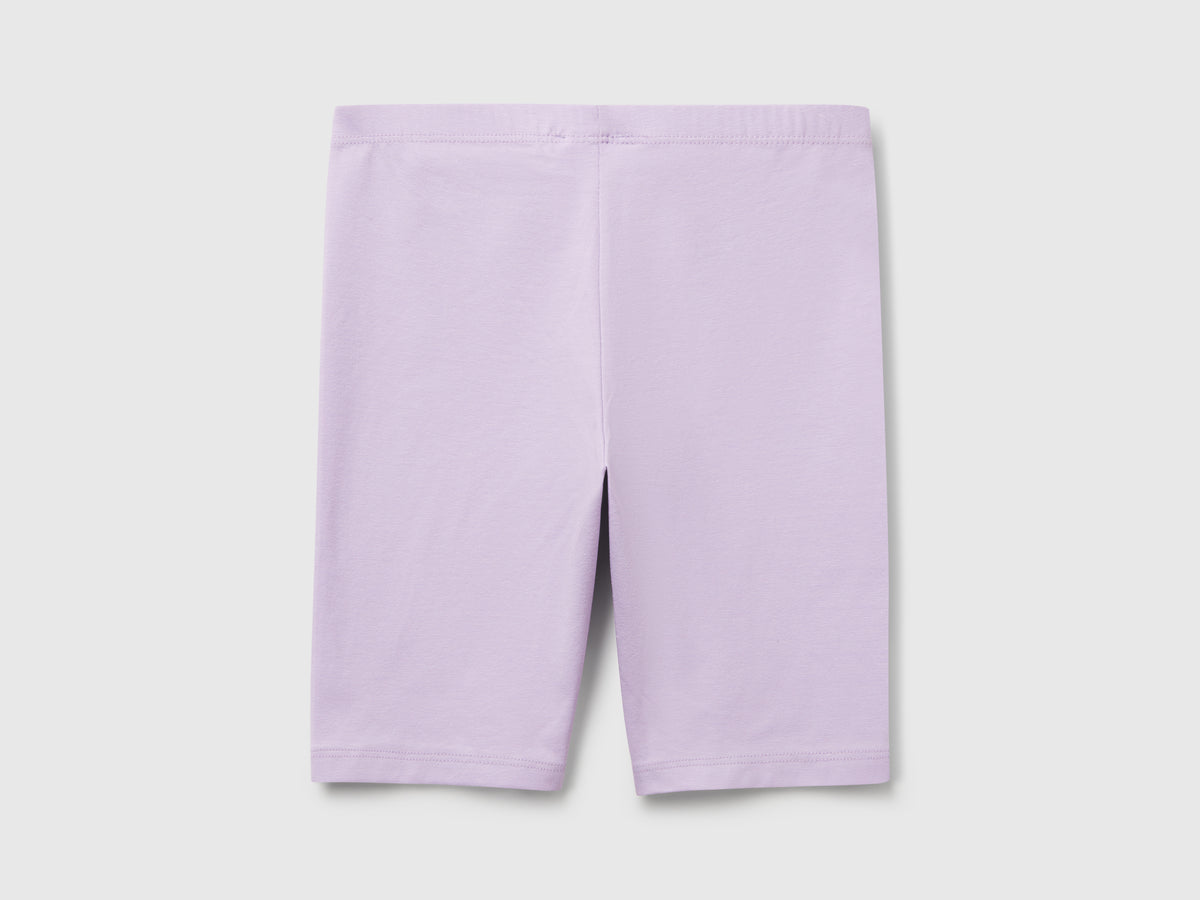 Leggings corti in cotone stretch