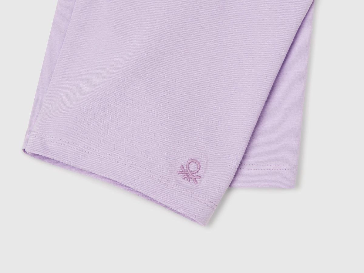Leggings corti in cotone stretch