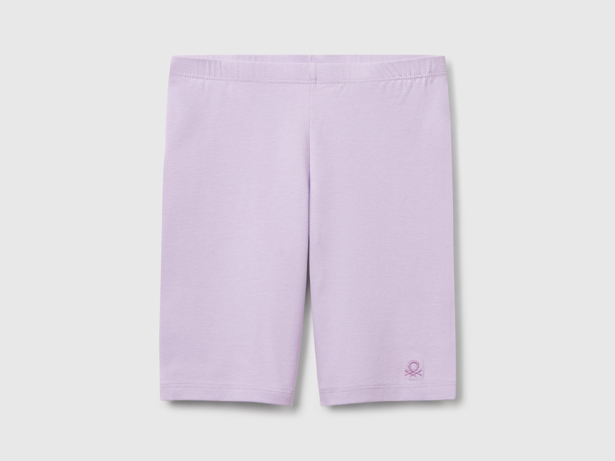 Leggings corti in cotone stretch