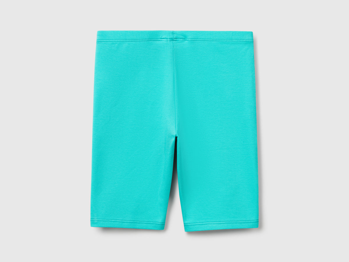Leggings corti in cotone stretch