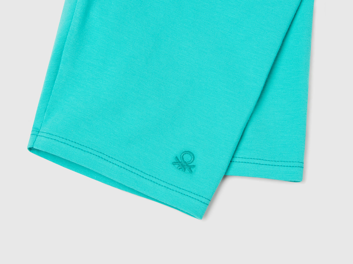 Leggings corti in cotone stretch