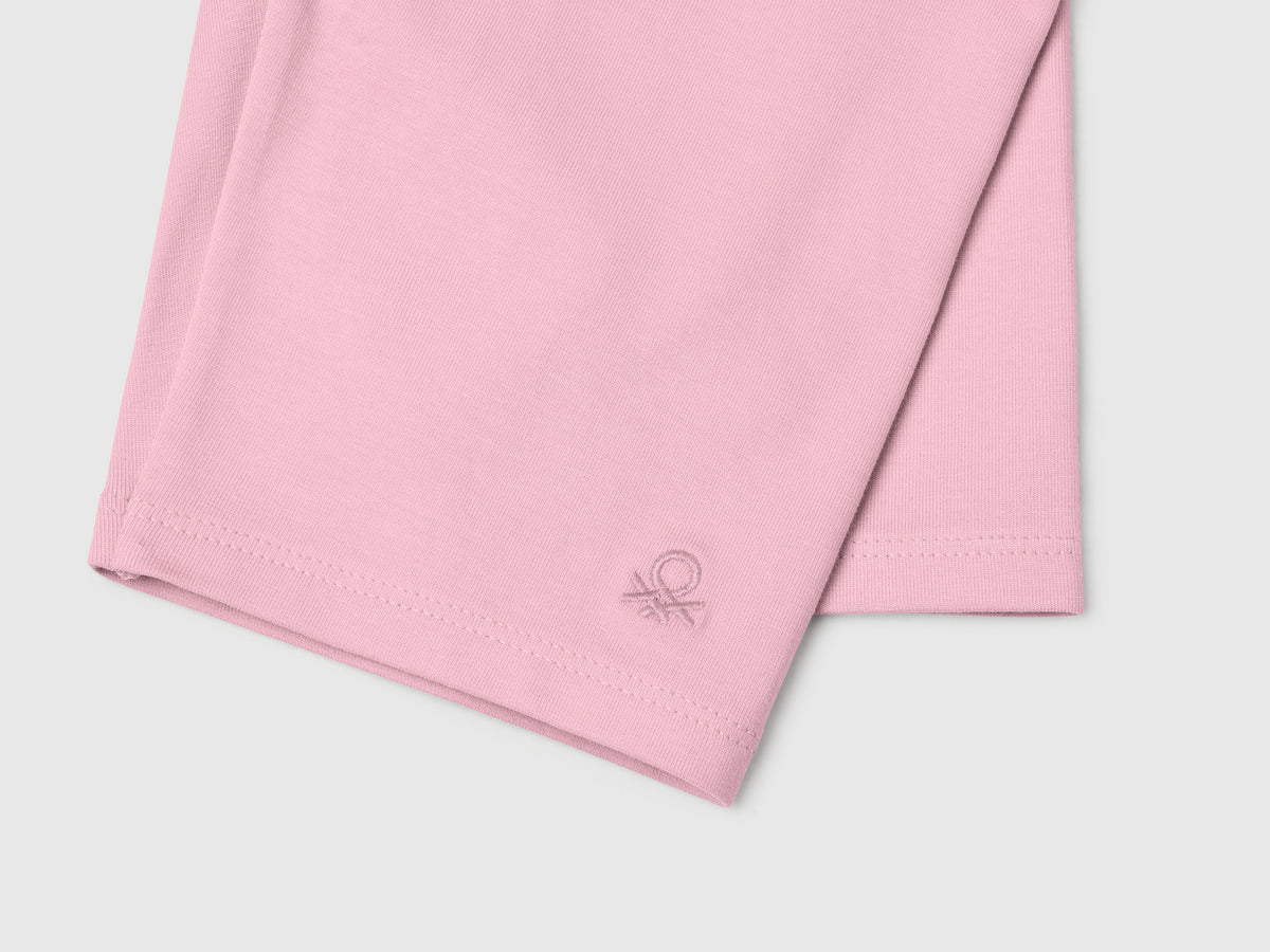 Leggings corti in cotone stretch